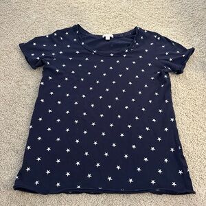 GAP Navy Blue Star Print Short Sleeve Tee